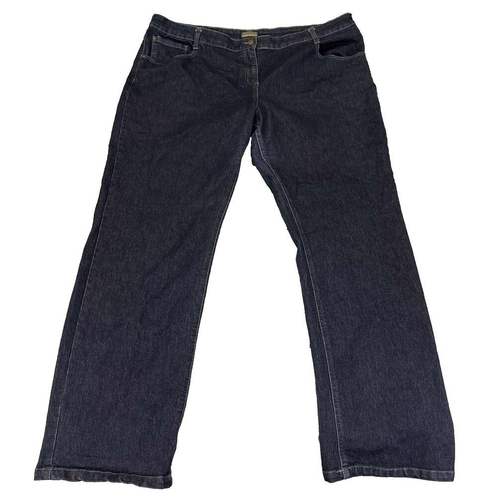 Apparel Collection Jeans Women 24W Straight Leg Dark Wash Stretch Denim Casual